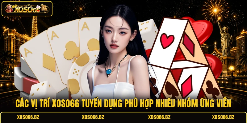 XOSO66 Tuyển Dụng - Job Ngon, Lương Cao, Đãi Ngộ Cực Tốt 3 Các vị trí XOSO66 tuyển dụng phù hợp nhiều nhóm ứng viên