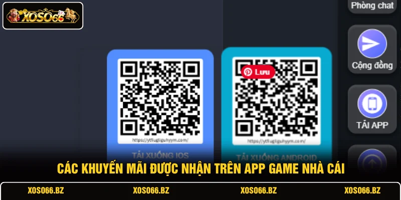 Các khuyến mãi được nhận trên app game nhà cái