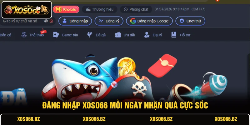 Đăng Nhập XOSO66 2 Đăng nhập XOSO66 mỗi ngày nhận quà cực sốc